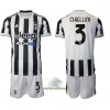 Officiële Voetbalshirt + Korte Broek Juventus Giorgio Chiellini 3 Thuis 2021-22 - Kids